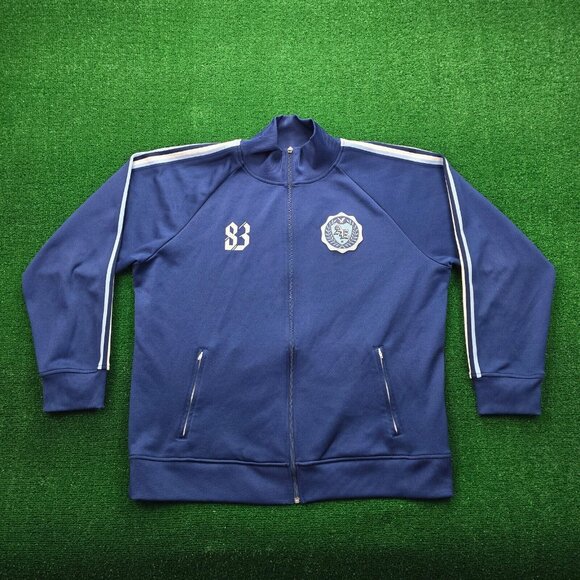 American Eagle Jacket Mens 2XL Blue Full‎ Zip Long Sleeve Track Varsity Active - Picture 1 of 9